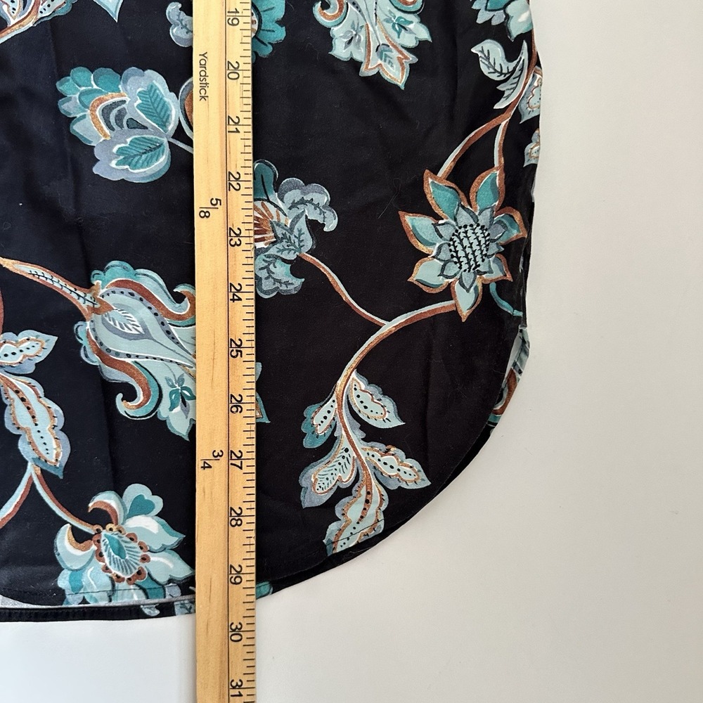 Chicos Womens Paisley Floral Button Up Size 1.5 / 10 Office Boho Feminine Career - Picture 8 of 9